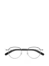 Montblanc Eyewear Round Frame Glasses In Brown