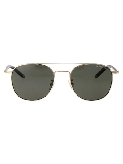 Montblanc Eyewear In 001 Gold Black Grey