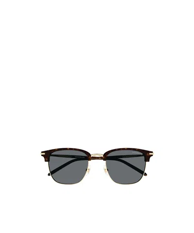 Montblanc Eyewear Clubmaster Frame Sunglasses In Black