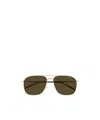 Montblanc Eyewear Pilot Frame Sunglasses In Green