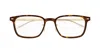 Montblanc Eyewear Rectangle Frame Glasses In Brown