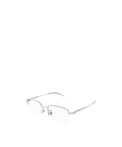 Montblanc Eyewear Rectangle Frame Glasses In White