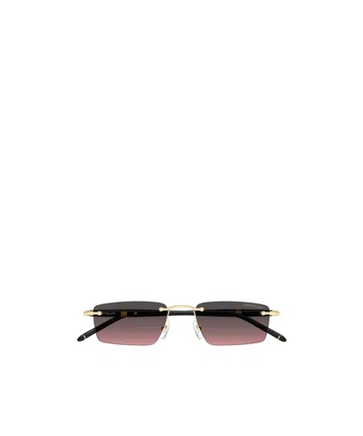 Montblanc Eyewear Rectangle Frame Sunglasses In Orange