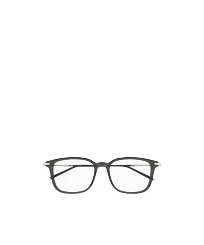 Montblanc Eyewear Rectangular Frame Glasses In Black