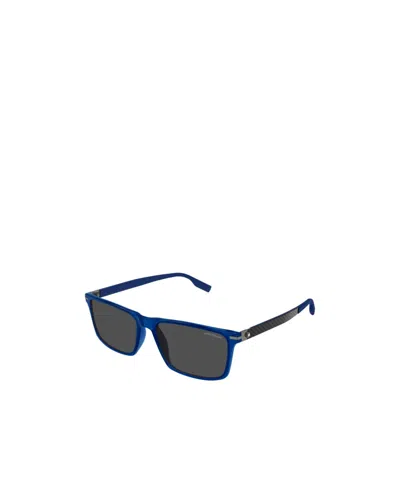 Montblanc Eyewear Rectangular Frame Sunglasses In Black