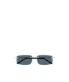 Montblanc Eyewear Rectangular Frame Sunglasses In Blue