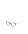 Montblanc Eyewear Round Frame Glasses In Black