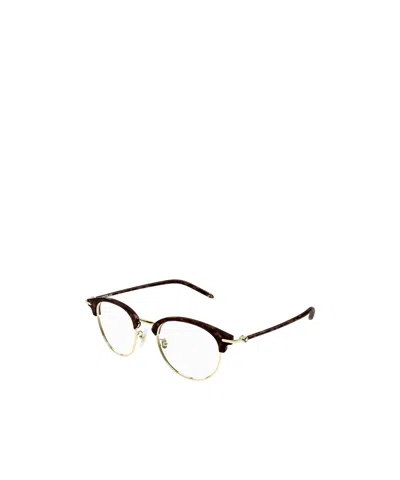 Montblanc Eyewear Round Frame Glasses