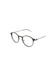 Montblanc Eyewear Round Frame Glasses In Black