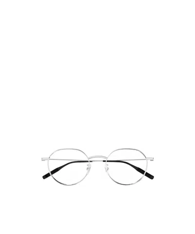 Montblanc Eyewear Round Frame Glasses In White