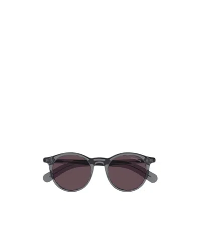 Montblanc Eyewear Round Frame Sunglasses In Black