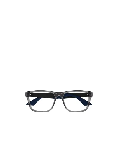 Montblanc Eyewear Square Frame Glasses In Gray