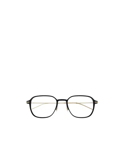 Montblanc Eyewear Square Frame Glasses In Black