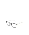 Montblanc Eyewear Square Frame Glasses In Black