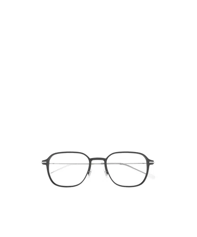 Montblanc Eyewear Square Frame Glasses In Black