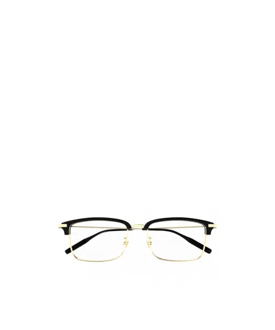 Montblanc Eyewear Square Frame Glasses In Black