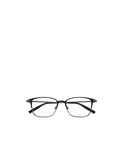 Montblanc Eyewear Square Frame Glasses In Black