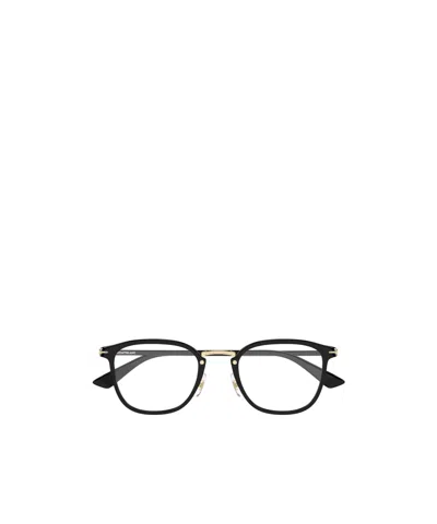 Montblanc Eyewear Square Frame Glasses In Black