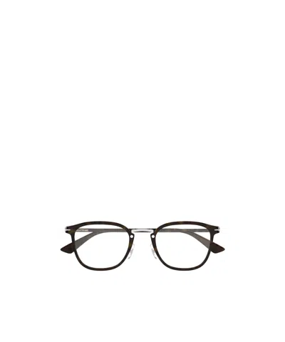 Montblanc Eyewear Square Frame Glasses In Black
