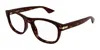 Montblanc Eyewear Square Frame Glasses In Brown
