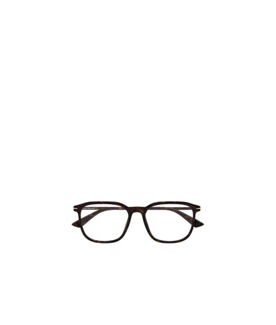 Montblanc Eyewear Square Frame Glasses In Brown