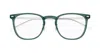 Montblanc Eyewear Square Frame Glasses In Green
