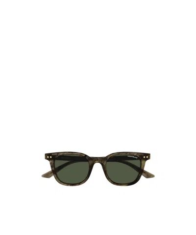 Montblanc Eyewear Square Frame Sunglasses In Black