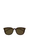 Montblanc Eyewear Square Frame Sunglasses In Brown