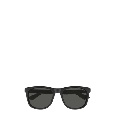 Montblanc Eyewear Square Frame Sunglasses In Black