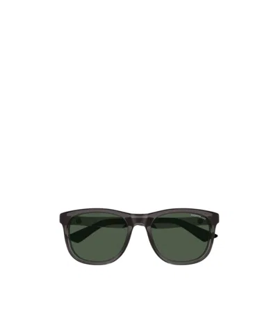 Montblanc Eyewear Square Frame Sunglasses In Black