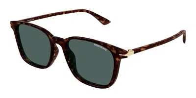 Montblanc Eyewear Square Frame Sunglasses In Multi