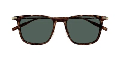 Montblanc Eyewear Square Frame Sunglasses In Multi