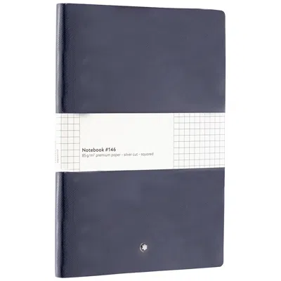Montblanc Fine Stationary Indigo Notebook 113639 In Blue