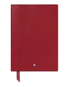 Montblanc Fine Stationary Leather Notebook #146, Red In Red