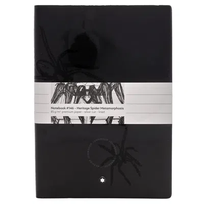 Montblanc Fine Stationery Spider Motif #146 Heritage Notebook In Black