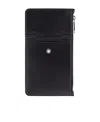 Montblanc Flat Envelope Zipped Wallet In Black