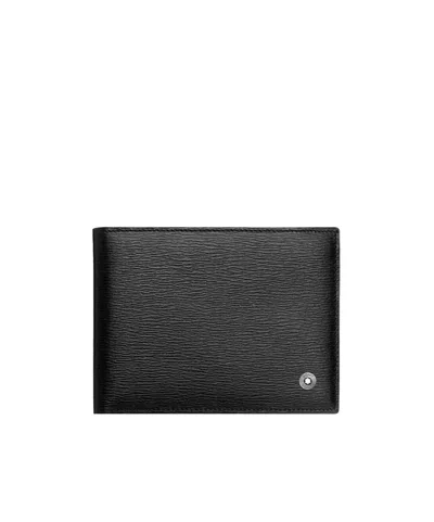 Montblanc Fold Wallet In Half In Black