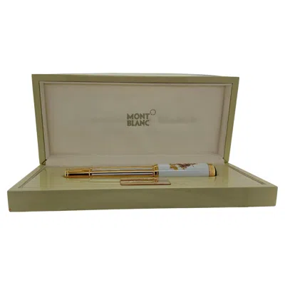 Pre-owned Montblanc Fountain Pen Marquise De Pompadour, Meissen Limited Edition 4810 New In Multi