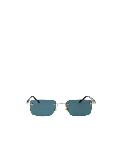 MONTBLANC MONTBLANC EYEWEAR RECTANGULAR FRAME SUNGLASSES