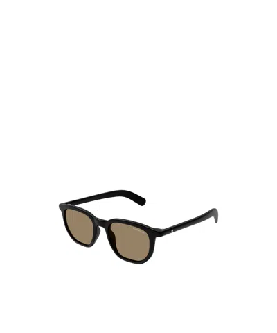 MONTBLANC MONTBLANC EYEWEAR SQUARE FRAME SUNGLASSES