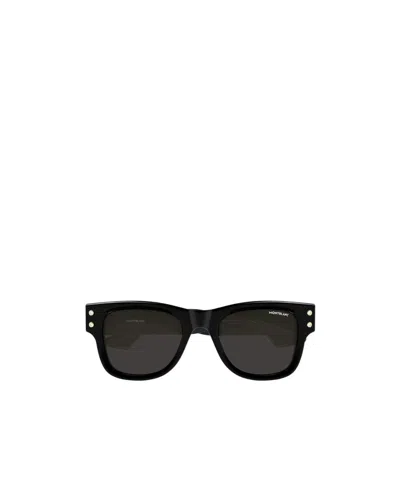 Montblanc Full Frame Sunglasses In Black