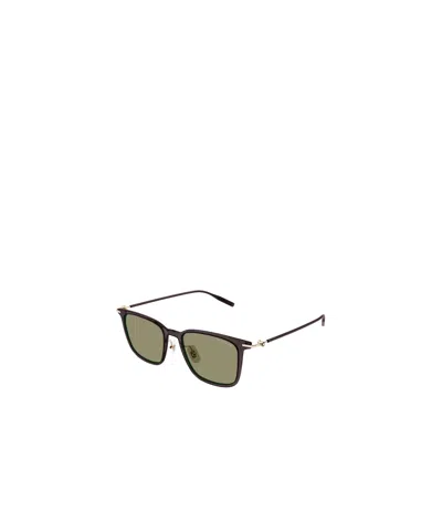 Montblanc Full Frame Sunglasses In Gray
