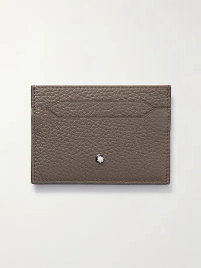 Montblanc Full-grain Leather Cardholder In Brown
