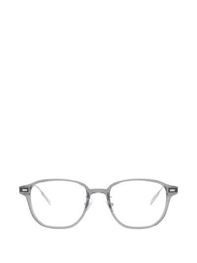 Montblanc Geometric-frame Glasses In Gray