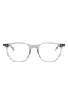 Montblanc Geometric-frame Glasses In Grey