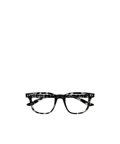 Montblanc Geometric Frame Plain Mirror In Black