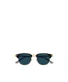 Montblanc Geometric Frame Sunglasses In Blue