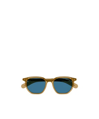Montblanc Geometric-frame Sunglasses In Blue