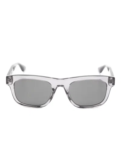 Montblanc 几何形镜框太阳眼镜 In Gray