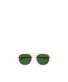 Montblanc Geometric Frame Sunglasses In Green